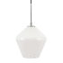 Elegant Lighting Gene Single Light 8" Wide Mini Pendant with Frosted Glass Chrome