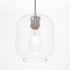 Elegant Lighting Collier Single Light 7" Wide Mini Pendant with Clear Glass Chrome