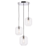 Elegant Lighting Collier 3 Light 18" Wide Multi Light Pendant with Clear Glass Chrome