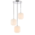 Elegant Lighting Collier 3 Light 18" Wide Multi Light Pendant Chrome