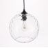 Elegant Lighting Gibson Single Light 12" Wide Pendant Black