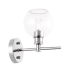 Elegant Lighting Collier Single Light 10" Tall Bathroom Sconce with Clear Glass Chrome