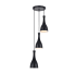 Elegant Lighting Aiken 3 Light 14" Wide Multi Light Pendant Black