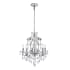 Elegant Lighting Voltaire 5 Light 22" Wide Crystal Chandelier Chrome