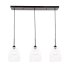 Elegant Lighting Kason 3 Light 36" Wide Linear Pendant Black