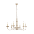 Elegant Lighting Merritt 6 Light 35" Wide Taper Candle Chandelier Weathered Dove