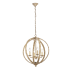 Elegant Lighting Marlow 4 Light 18" Wide Taper Candle Pendant Weathered Dove