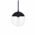 Elegant Lighting Eclipse 8" Wide Mini Pendant Black