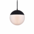 Elegant Lighting Eclipse 10" Wide Pendant Black