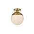 Elegant Lighting Eclipse 10" Wide Semi-flush Globe Ceiling Fixture Satin Gold