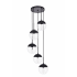 Elegant Lighting Eclipse 5 Light 18" Wide Multi Light Pendant Black