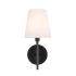 Elegant Lighting Cason Single Light 12" Tall Wall Sconce Black