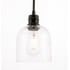 Elegant Lighting Gabe Single Light 6" Wide Mini Pendant Black