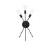 Elegant Lighting Lucca 3 Light 23" Tall Wall Sconce Black