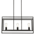 Elegant Lighting Voir 3 Light 32" Wide Linear Chandelier Black