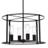 Elegant Lighting Agnys 4 Light 20" Wide Drum Chandelier Black
