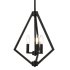 Elegant Lighting Irina 3 Light 14" Wide Taper Candle Pendant Black