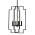 Elegant Lighting Rosenfeld 4 Light 14" Wide Pendant Black