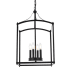Elegant Lighting Janet 4 Light 15" Wide Pendant Black