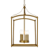 Elegant Lighting Janet 4 Light 15" Wide Pendant Brass