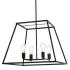 Elegant Lighting Declan 4 Light 24" Wide Lantern Chandelier Black