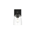 Elegant Lighting Gianni 10" Tall Bathroom Sconce Black / Clear