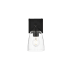 Elegant Lighting Harris 10" Tall Bathroom Sconce Black / Clear