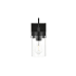 Elegant Lighting Taryin 11" Tall Bathroom Sconce Black / Clear