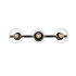 Elegant Lighting Rogelio 3 Light 7" Tall Bathroom Sconce Black / Clear
