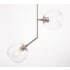 Elegant Lighting Ryland 2 Light 21" Wide Multi Light Pendant with Clear Glass Chrome