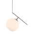 Elegant Lighting Ryland Single Light 16" Wide Pendant with Frosted Glass Chrome