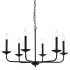 Elegant Lighting Cohen 6 Light 30" Wide Taper Candle Style Chandelier Black