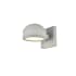 Elegant Lighting Raine 5" Tall LED Outdoor Wall Sconce - with Disk Shade and Rounded Top Silver
