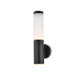 Elegant Lighting Raine 16" Tall LED Outdoor Wall Sconce - Cylindrical Black