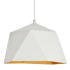 Elegant Lighting Arden Single Light 10-3/16" Wide Pendant with an Aluminum Shade White