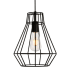 Elegant Lighting Jago Single Light 9-1/8" Wide Mini Pendant with an Aluminum Shade Black