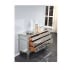 Elegant Lighting-MF1-1005-Lifestyle of Silver / Antique with drawers open