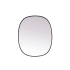 Elegant Lighting Brynn 30" W x 36" H Modern Oval Bathroom Wall Mirror Black