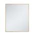 Elegant Lighting Monet 30" W x 36" H Contemporary Rectangular Metal Framed Bathroom Wall Mirror Brass