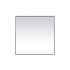 Elegant Lighting Eternity 48" W x 48" H Transitional Square Framed Bathroom Wall Mirror Black