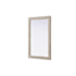 Elegant Lighting Marlowe 35"W x 55"H Rectangular Flat Medium Density Fiberboard (MDF) Framed Accent Mirror Linen White