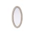 Elegant Lighting Marlowe 24"W x 42"H Oval Flat Medium Density Fiberboard (MDF) Framed Accent Mirror Linen White