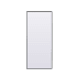 Elegant Lighting Eternity 30" W x 72" H Rectangular Framed Bathroom Mirror Black