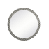 Elegant Lighting Oullette 48" Diameter Circular Wood Framed Bathroom Mirror Chevron