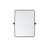 Elegant Lighting Everly 24" W x 32" H Transitional Rectangular Framed Bathroom Wall Mirror Black