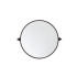Elegant Lighting Everly 24" Diameter Transitional Circular Framed Bathroom Wall Mirror Black