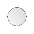 Elegant Lighting Everly 30" Diameter Transitional Circular Framed Bathroom Wall Mirror Black