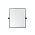 Elegant Lighting Everly 20" W x 24" H Transitional Rectangular Framed Bathroom Wall Mirror Black