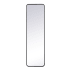 Elegant Lighting Evermore 18" W x 60" H Rectangular Framed Bathroom Wall Mirror Black