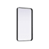 Elegant Lighting Remy 20"W x 36"H Rectangular Flat Medium Density Fiberboard (MDF) Framed Accent Mirror Black